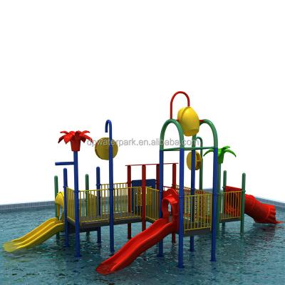 China Commercial Outdoor Water Park Water Playground Slide Set Aqua Play Tower Children Water Park Slide for sale