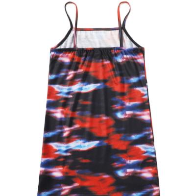 China Girls Viable Camisole Printing Comfy Customization Fashionable Casual Girl Dresses for sale