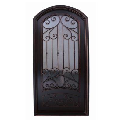 China China Wholesale Price Swing Security Iron Main Door Designs, Wrought Iron Entry Door for sale