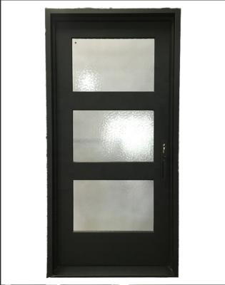 China Modern Single Iron Entry Grill Door Designs for sale