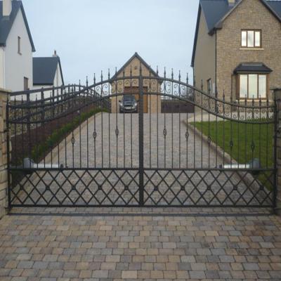 China Wholesale Antirust European Waterproof Sunscreen Security Wrought Iron Gate Base Track, Iron Base Track Designs for sale