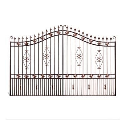 China Antirust Antirust Sunscreen OEM Wrought Iron Antique Gates , Wrought Iron Gate Design for sale