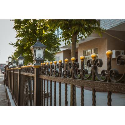 China High Quality Easily Assembled Cheap Security Metal Wrought Iron Fence , Ornamental Iron Fence for sale