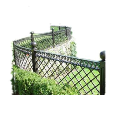 China Wholesale Cheap Outdoor Easily Assembled Flat Surface Garden Wrought Iron Fence for sale