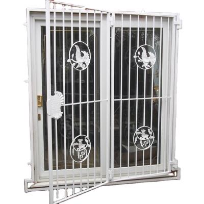 China Luxury Security Fixed Galvanized Steel Fixed Window Grill Design , Wrought Iron Window Design for sale