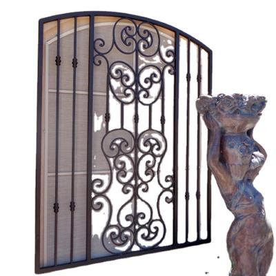 China High Quality Fixed Wrought Iron Window Grills Decor , Painting Iron Window Grill for sale