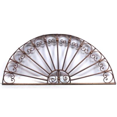 China Latest Luxury Antique Cast Iron Window Grill Design Fixed , Modern Iron Window for sale