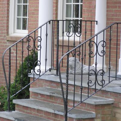 China Exterior exterior wrought iron railings and used wrought iron railing and used wrought iron stair railing for sale