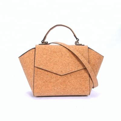 China High Quality Elegant Luxury Design Cork Cross Body Shoulder Bag Cork Tote Handbag Natural Cork Recyclable Lightweight Bag for sale