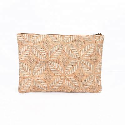 China Fashion Factory Custom Designs Cork Cosmetic Makeup Bag Eco-friendly Recyclable Cork Storage Bag Cork Cork Toiletry Bag for sale