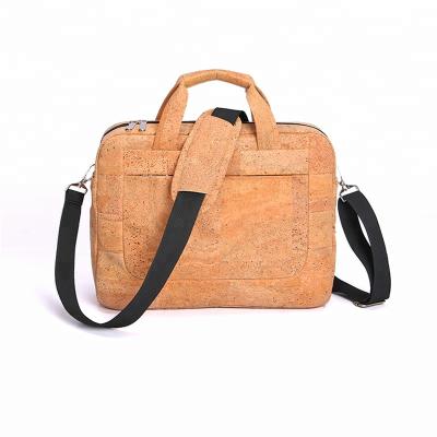 China High Quality Hot Selling Recyclable Cork Laptop Bag Light Weight Cork Briefcase Cork Computer Recyclable Bag for sale