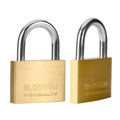 China Wide application BC16 50mm branded lock modern lock set cierre Para candado pad lock Candados padlock bronze brass padlock for sale