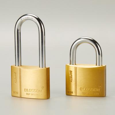 China OEM Custom Design Durable BC04 70mm Flower Lock Manufacturer European Padlocks Hardened High Quality Brass Key Shackle Padlocks Same for sale