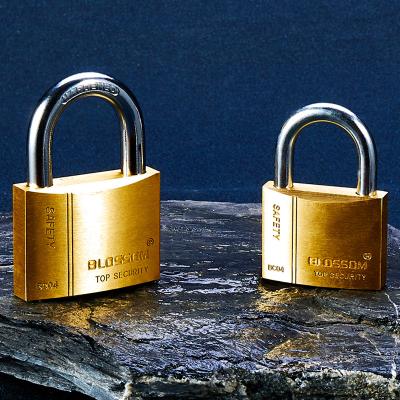 China Application 60mm Wide Metal Application Security Cylinder Master Switch Lock Candado Padlocks Heavy Duty Mechanical Brass Hardened Padlock for sale