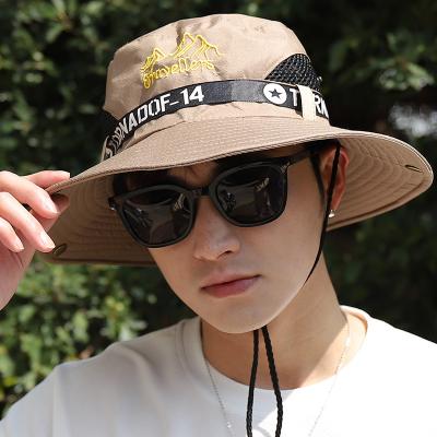 China Bucket Hat Sun Protection Hat Embroidered High Quality Logo Embroidery Bucket Hat Custom Bucket Hats for sale