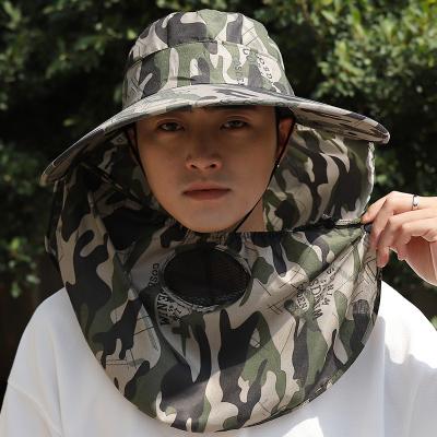 China Outdoor Bucket Hat Sun Protection Bucket Hats Summer Fishing Hat With Removable Neck Flap for sale