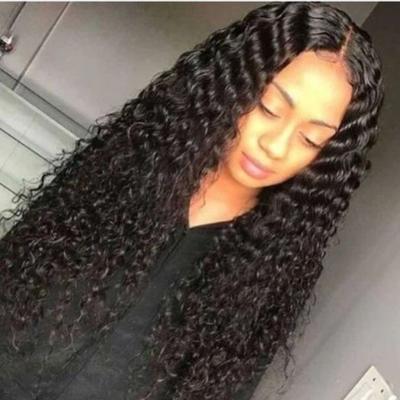 China Deep Wave 30 Inch Brazilian Hair Deep Wave Wig 4x4 Hd Lace Front Transparent Wigs For Women Hair Wigs for sale