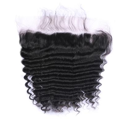 China 13x4 Brazilian Deep Wave Lace Frontal Transparent Lace Closure Lace Front Human Hair 13x4 Brazilian Deep Wave Hair Wholesale for sale