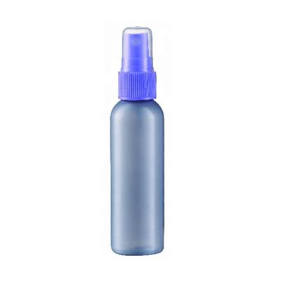 China 2oz Round Shoulder PET Cosmetic Bottle With Fine Mist Sprayer Cap for sale