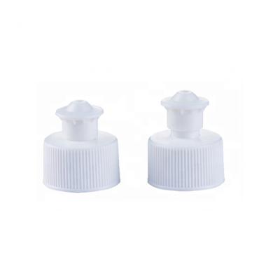 China Non Spill 28mm Push Pull Cap Dish Detergents Bottle Lid Washing Push Pull Cover for sale