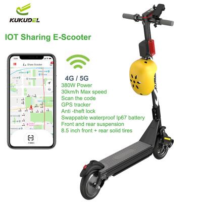 China Unisex Lightweight Rechargeable Dismountable Switchable Battery Sharing Electric Scooter With Gps for sale