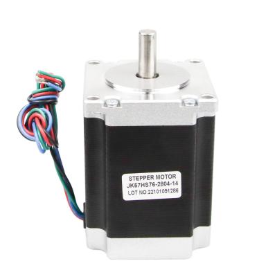 China High Quality Nema23 Stepper Motor JK57HS76 76mm 2 Phase 1.8degree JK57HS76-2804 Micro Hybrid 1.89N.m Stepper Motor for sale