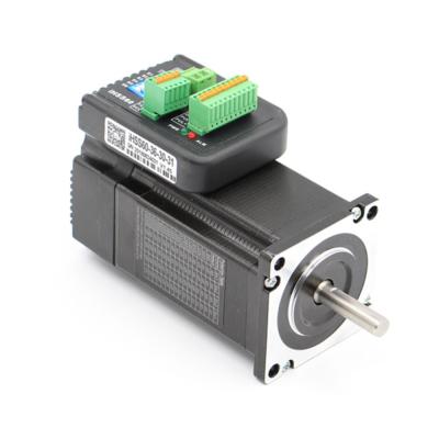 China Factory direct sale 36v 2 phase hybrid stepper motor with driver 3n.m NEMA 24 closed loop 8*31mm stepping servo motor for sale