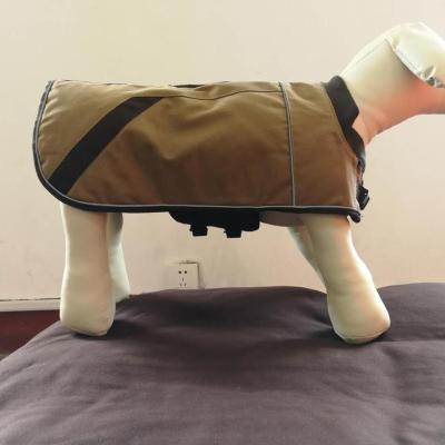 China Plus Size Dog Woven Cotton Winter Duck Windproof Heavy Canvas Waterproof Coat Quilted Size 190T Regular Green Taffeta Lined for sale