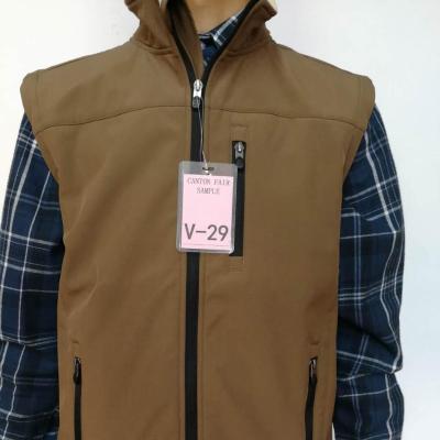 China Plus Size Men's Woven Polyester Winter Windproof Combined With Fleece Striped Vest Soft Waist Regular Large for sale