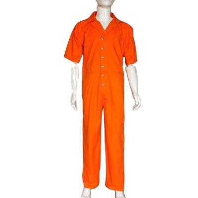 China Overall 2020 Hotsale OEM Workwear Canvas Fabric Canvas Work Coveralls Orange for sale