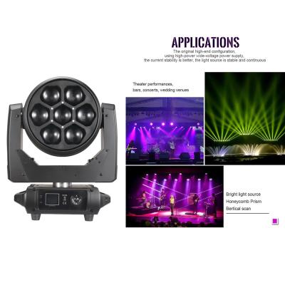 Китай Светодиодный внутренний движущийся головой Beeye Stage 7pcs 40W 4-в-1 Zoom Beam Light для мероприятия продается