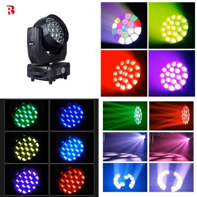 China LED Bewegungskopf 19*15 4in1 Beeye Bühne DMX512 Waschen Zoom Licht Für Party Club zu verkaufen