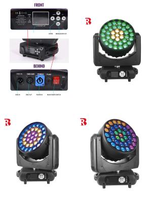 中国 LED RGBW 37*15W 4in1 動く頭 DMX ライト ミツバチ 目洗い ステージショー用 販売のため