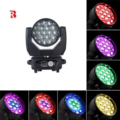 China LED RGBW 4in1 DMX 19x15w Beeye Bewegung Kopf Waschlicht für Nachtclub DJ Bühne zu verkaufen