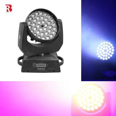 中国 36pcs X 10w Rgbw 4in1 ズーム LED 移動式 ヘッド ウォッシュ ライト 結婚式 ショー ステージ 照明 設備 販売のため