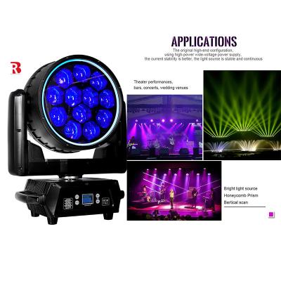 中国 LED移動ヘッドライト 12*40W DMX512 パーティのための防水LEDステージライト 販売のため