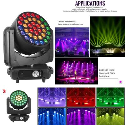 China 37*15W Bee Eye Moving Head Wash Light Led Stage Lights With DMX512 For DJ for sale