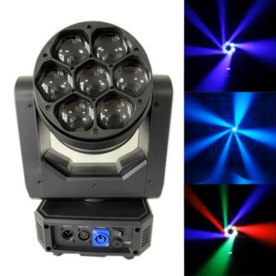 China Mini 7 * 40w LED Bee Zoom Moving Head Light Para Disco Party Club Bar Iluminación de escenario de actuación en venta