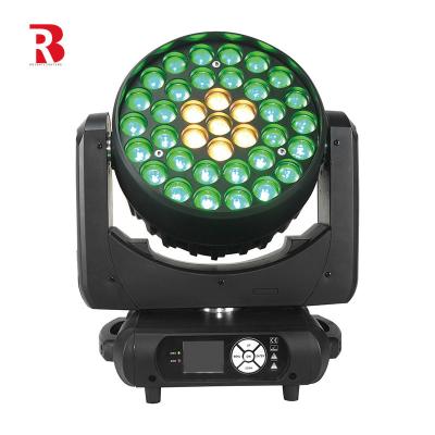 Cina 4in1 anello controllo led lavaggio 37x15 rgbw zoom lavaggio luce mobile testa in vendita