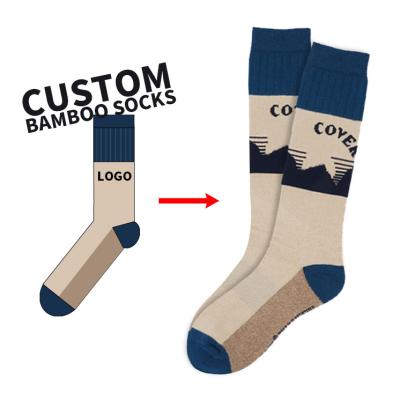 China QUICK DRY men's bamboo custom socks crew hot sale high quality design your own training crew socks for sale