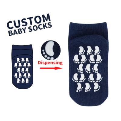 China Hot Sale High Quality Design QUICK DRY Your Own Anti Slip Socks Custom Baby Customized Logo Cotton Socks Kids for sale