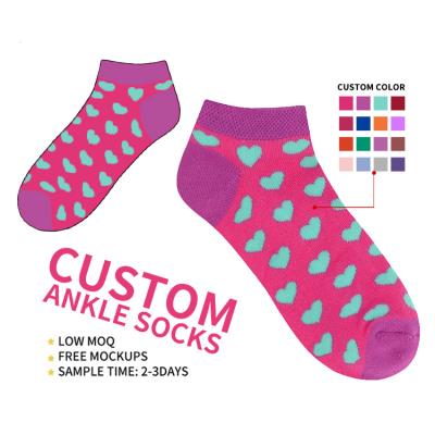 China High Quality QUICK DRY Best Workmanship Cute Women's Socks Custom Made Ankle Socks With Logo for sale