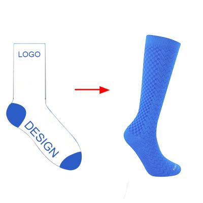 China QUICK DRY women men increasing running socks 20-30 mmHg sports bump compression socks for sale