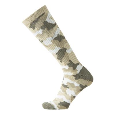 China 2021 Clean Design Terry Men's Crew Sock Custom Made Logo Embroidered Socks Cotton QUICK DRY Camouflage Logo Embroidered Socks for sale