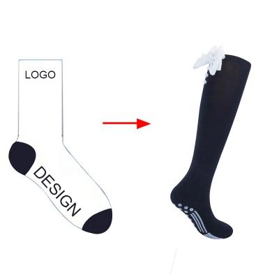 China QUICK DRY Custom Cute Compression Socks Grip Level Customized Compression 10-30 mmHg Knee High for sale