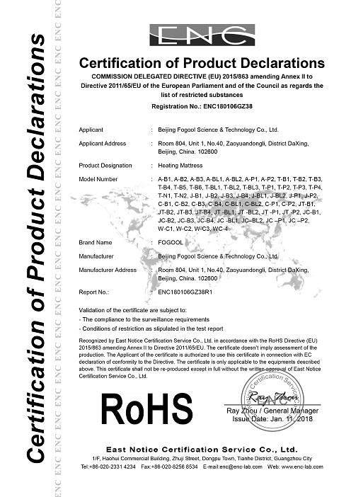 RoHS - Beijing Fogool Science & Technology Co., Ltd.