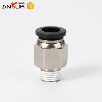 China Polyurethane/PU/One Touch Pneumatic One Touch Nylon Straight Male Tube Fittings Air Hose Connector Quick Connect Fitting Fittings for sale