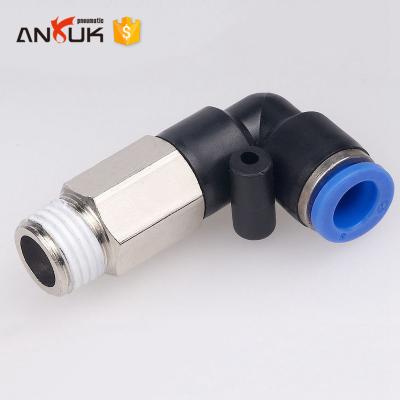 China Quick Fit Industry Factory Pneumatic Hose Push Plastic Air Connector Fitting for sale