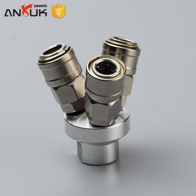 China PU SMYB Pearl Nickel Fittings Self Straight Casting Self Quick Lock Fitting For 4mm-16mm for sale