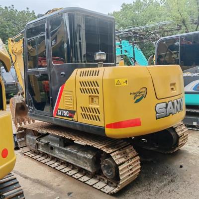 China It is recommended to use sy75 small excavator for 95% new Chinese excavator Sany 75 second-hand excavator in 2023 for sale